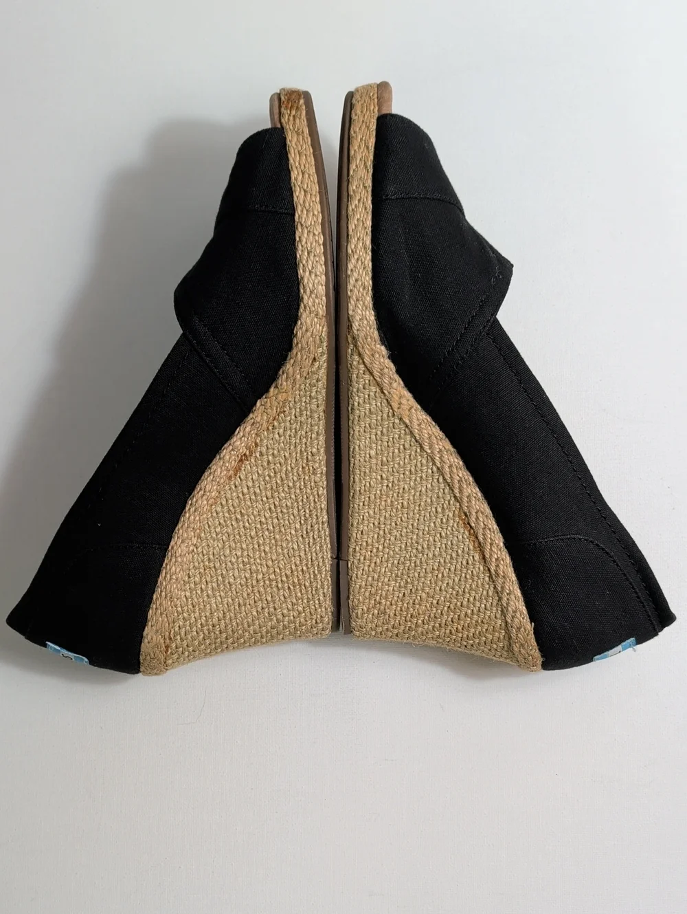 Toms Calypso Espadrille Jute Wedges Size 8